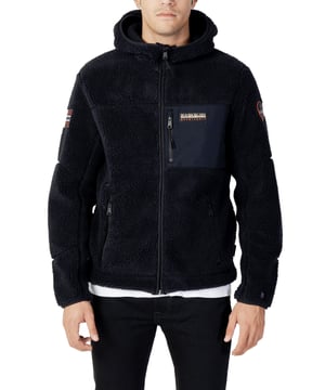 Brand: Napapijri Gender: Men Type: Jackets Season: Fall/Winter  PRODUCT DETAIL &bull; Color: black &bull; Fastening: with zip &bull; Collar: hood &bull; Pockets: zip pockets  COMPOSITION AND MATERIAL &bull; Composition: -100% polyester