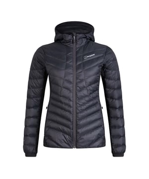 Womens Berghaus Tephra Stretch Reflect Jacket in grey - black.- Warm stretch hood.- Keep essentials handy in two carefully hidden zipped pockets.- Stay warm with Hydrodown® which has a 600 fill power content.- Stop gales blowing away your warmth with completely windproof Pertex® Quantum.- Materials - MADEKIND™  PFC-free product  contains recycled fabrics  with main fabrics bluesign® approved.- Stretch fleece side panels.- Ref: 42287CU3
