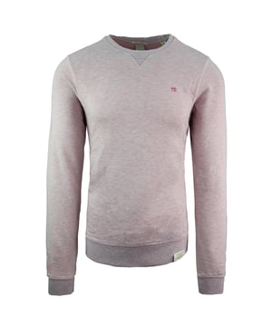 Scotch & Soda Sudadera de algodón con logotipo teñido en prenda rosa jersey para hombre 142567 1282