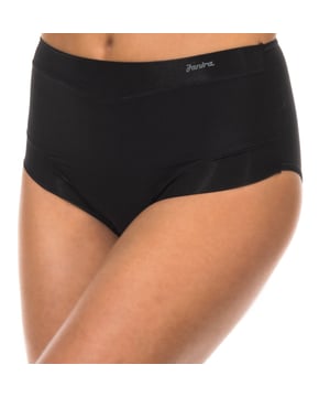 Panties Janira
 High waist.
 Elastic waistband.
 Brand detail printed on the upper side.
 Perfect Day Micro is a new line of panties that combines maximum comfort with the best quality. It is made of the latest generation microfiber, a fabric that offers perfect adaptability thanks to its great elasticity.
 Inner lining.
 Seams seen in tone.
 Composition: 82% Polyamide, 12% Elastane, 6% Cotton
 Care:
- Wash at a maximum temperature of 30º.
 - Do not use bleach.
 - Do not use dryer.
 - Do not iron.
 - Do not dry clean.