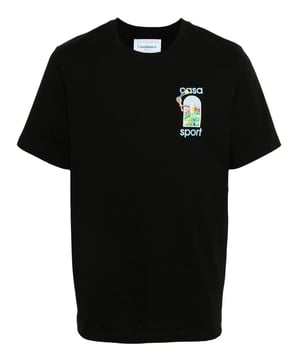 Be a sports icon with this Le Jeu printed T-Shirt from Casablanca.