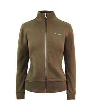 Champion Heritage Fit  Zip Up Sweatshirt Womens Brown Track Top 106200 1941