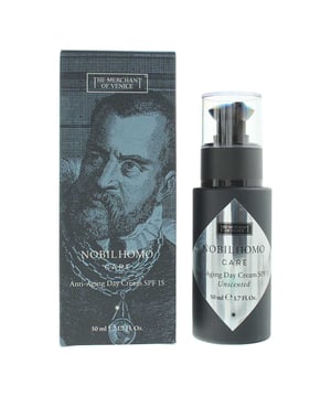 The Merchant Of Venice Nobil Homo Care Anti-Aging SPF 15 Day Cream is a luxurious skincare product tailored for men, offering comprehensive anti-aging benefits and sun protection. Formulated with advanced ingredients, this day cream is designed to combat signs of aging by hydrating the skin, reducing the appearance of fine lines and wrinkles, and promoting firmness and elasticity. It features SPF 15 protection to shield the skin from harmful UV rays, preventing sun damage and premature aging. The cream absorbs quickly into the skin without leaving a greasy residue, providing a smooth and matte finish.