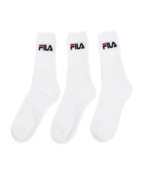 The Fila F9505 unisex tennis socks are a classic and versatile option for tennis lovers and those looking for comfort in their sporting activities.
 The Fila F9505 tennis model is a basic sock designed to provide comfort and support during tennis sessions or other sports activities.
 High-top socks.
 It is made with high quality materials that guarantee durability and resistance.
 The Fila F9505 tennis socks are designed with athletes in mind and meet the brand's quality standards. The 3-pack of socks gives you the convenience of having several pairs at your disposal, so you always have clean socks ready to wear during your sports activities.
 Composition: 65% Cotton; 34% Polyester; 1% Elastane
 Care:
Machine wash at maximum 30º.
 Do not use bleach.
 It does not allow the use of a dryer.
 It does not allow the use of an iron.
 Do not dry clean.