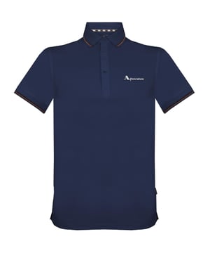 Aquascutum Markenlogo Navy Polohemd. Markenlogo, kurze Ärmel. Stretch Fit 95% Baumwolle 5% Elastan. Normale Passform, fällt größengerecht aus. QMP024 85