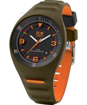 Diese Ice Watch P. Leclercq - Khaki Orange Analog Uhr für  Herren ist das perfekte Accessoire zum tragen oder verschenken. Ihr Khaki 42 mm Rund Gehäuse kombiniert mit dem bequemen Khaki Armband aus  Silikon garantiert, dass Sie diese atemberaubende Uhr kompromisslos genießen werden. Angetrieben von einem hochwertigen Quarz Uhrwerk und wasserdicht bis 10 bars, läuft Ihre Uhr stets weiter. Diese zweifarbige Uhr aus weichem Silikon ist sportlich, modern und maskulin. Es ist perfekt als Alltagsaccessoire, ideal für Arbeit, Schule, Sport und Freizeit. -Diese Analog Uhr verfügt über eine Kalenderfunktion: Datum Diese hochwertige Uhr hat ein Khaki Silikon Band ( 21 cm Länge und 22 mm Breite) mit einer Dornschließe Gehäusedurchmesser: 42 mm,Gehäuse Höhe: 12 mm, Gehäusefarbe: Khaki, Zifferblattfarbe: Schwarz