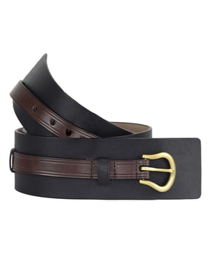Cole Haan 55 mm Black Black Dark Chocolate Solid Belt B30224