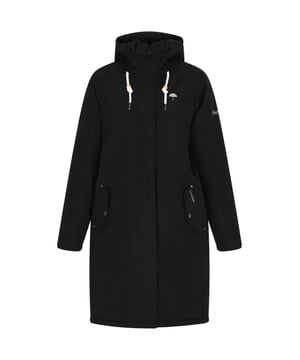 Entdecken Sie den ultimativen Winterparka für Outdoor-Abenteuer. Diese wind- und wasserdichte Jacke mit bequemer Kapuze mit Kordelzug und Frontreißverschluss besteht aus wasserdichtem Material mit einer Wassersäule von 5000 mm. Dank funktioneller Pattentaschen und Stehkragen sorgt es für Wärme und Stil. Lange Ärmel und anliegende Bündchen machen es perfekt für jedes unvorhersehbare Wetter.  Winterparka