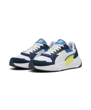 PRODUCT STORY: Future-forward vibes meet superior comfort for your active lifestyle. Featuring a mesh upper with synthetic and suede overlays, comfortable CMEVA midsole, and a rubber outsole. The SOFTFOAM+ sockliner ensures every step feels amazing. With a printed logo on the tongue and heel, lace closure, and a futro aesthetic, PUMA's got your style covered. FEATURES & BENEFITS: SOFTFOAM+: Step-in comfort sockliner designed to provide soft cushioning thanks to its extra thick heel; CMEVA: PUMA's compression-moulded EVA material for lightweight performance. DETAILS: Regular width; Mesh upper; Lace closure; CMEVAV midsole; Rubber outsole; PUMA branding details.