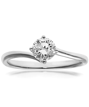18K (750) witgoud: 2 gram; # Diamant: 0,5 ct