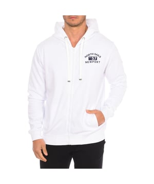Sudadera con cremallera y capucha North Sails.
Cuello redondo, con capucha ajustable mediante cordones.
Cierre de cremallera.
Estampado de la marca en el frontal lateral.
Bolsillos laterales sin cremallera.
Puños y cinturilla acanalados.
Haz que tus looks de fin de semana suban de nivel con el encanto tradicional de North Sails.
Un básico para todos los días con una actitud decidida.
Costuras vistas a tono.
 Composición: 80% Algodón, 20% Poliéster
 Cuidados:
Lavar a temperatura máxima 30º.
Planchar a temperatura media.
No usar lejía.
No usar secadora.
No lavar en seco.
