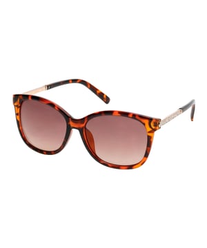 Gafas de sol de mujer de color marrón - Guess GF0394-5652F• material: resina• color: marrón• tamaño: 56/17/140 mm (longitud de la lente / ancho del puente / longitud de la varilla)  DEGRADED-CATEGORY 3