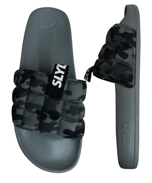SlyDes Fade Slip on Grey Synthetic Mens Sliders Fade_SS20_M_Grey_Camo