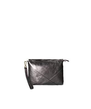 Bolso de mano para mujer. El cierre es con cremallera. Los bolsillos internos son uno con cremallera y otro abierto. Los bolsillos externos están ausentes. La bandolera es ajustable y extraíble en piel. Falta el mango. Hay un compartimento interno. El material exterior es piel auténtica dólar y laminado. Internamente está forrado en poliéster. Medidas: 27x19x2 cm. Hecho en Italia