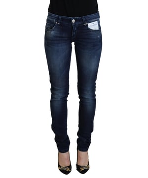 Merk: ACHT  
Staat: Nieuw met labels  
stijl: Skinny Jeans  
Kleur: Blauw  
Model: Lage taille denim broeken  
Sluiting: Rits  
Details: Logo details  
Materiaal: 98% Katoen 2% Elastaan  
Geslacht: Vrouwen  