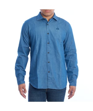 Camisa de mezclilla para hombre de La Martina.

Esta camisa de mezclilla de hombre es una prenda clásica y sofisticada, ideal para hombres que buscan un look casual con un toque elegante.

Detalles:

- Confeccionada en mezclilla de alta calidad, suave al tacto y resistente al uso diario.
- Cierre frontal con botones en contraste.
- Bordado discreto en el pecho de la marca.
- Puños ajustables con doble botón.
- Corte recto que favorece distintos tipos de cuerpo.

Esta camisa denim de hombre es una opción esencial para cualquier guardarropa masculino, perfecta para lucir con un estilo casual o combinar con prendas más formales. Su diseño versátil y materiales de calidad aseguran un look impecable y cómodo en cualquier situación.
 Composición: 100% Algodón
 Cuidados:
- Lavar a máquina a un máximo de 30°C en un programa delicado.
- No usar lejía ni blanqueadores.
- Planchar a baja temperatura.
- No usar secadora.