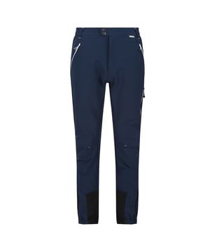100% Polyester. Design: Contrast. Articulated Knee, Contrast Zip, Water Repellent, Zip Hem Ankles. Fabric Technology: Isoflex, Quick Dry. Pockets: Zip, 2 Side Pockets, 1 Zip Pocket. Waistline: Part Elasticated.