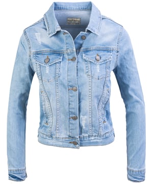 Angeboten wird eine klassische Damen Jeansjacke der Trendmarke "Rock Creek". Die Jeansjacke überzeugt mit einem geraden Schnitt, zwei Brusttaschen und einem spitzen Kragen. Diese Damen Jacken wirken besonders lässig und sind die optimalen Begleiter für entspannte Casual-Looks. Dazu können Sie eine passende Jeans und ein weißes Basic-T-Shirt tragen. Sportive Sneaker runden den Look gekonnt ab.