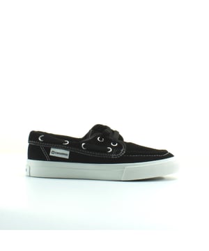 Converse Sea Star OX Zwart Suède Leren Unisex Lace Up Trainers 127727C