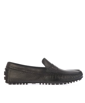 Mens Boss Driver Moccasin Shoes in black.- Leather upper.- Slip on closure.- Hand stitching.- Traction sole.- Ref: 50497783001