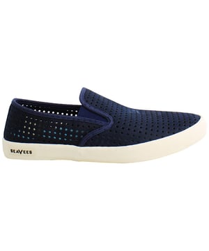 Seavees Baja Portal Slip-On Blue Nubuck Leather Mens Shoes BAJA PORTAL