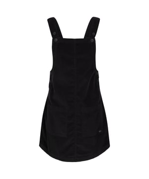 Materialzusammensetzung (%): 100% Baumwolle. Design: Unifarben. Gewebe: Kord. Schultergurte. Eckiger Ausschnitt. Kleiderstil: Trägerkleid. Ärmellos. Taschenart: 2 Vordertaschen.