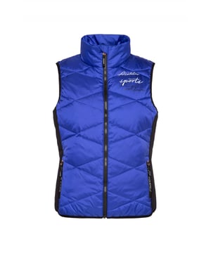 Het modieuze gewatteerde vest van SOCCX voor dames is veelzijdig qua styling en activiteiten. Het is gemaakt met een body van glinsterende gewatteerde delen en matte neopreen inzetstukken aan de zijkanten. De steekzakken hebben een getapete ritssluiting. Kleine labelprints sieren de voor- en achterkant. De binnenkant is zeer uitgebreid ontworpen, met veel logotape, mesh voering en een zak met rits. De armsgaten en zoom zijn afgewerkt met elastiek. Zeer aangenaam om te dragen, comfortabel en sportief gesneden tegelijk. Kan met veel kledingstukken gecombineerd worden.