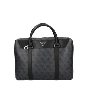 Sacoche für Laptop Guess Logo-Dreieck Herren Schwarz Polyurethan. Authentische Taschen von der Marke Guess - Streetwear/Sportswear-Design von Guess - Guess für Herren Fashion, perfekt für den Alltag - Die schwarze Laptop-Sacoche von Guess lässt sich perfekt mit dem Rest Ihrer Garderobe kombinieren - bequeme Polyurethan-Materialien - klassisch - Laptop Logo-Dreieck -