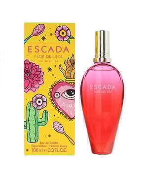 Flor Del Sol is a Floral Fruity fragrance for women which was launched in 2020 by Escada. The fragrance contains top notes of Grenadine, Tequila and Orange; with a middle note of Dahlia and a base note of Sandalwood. The notes for a delicious, tangy and fun scent ideal for the warmer weather of Summer.