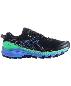 La zapatilla GEL-TRABUCO™ 10 es un diseño de trail versátil que ofrece una durabilidad avanzada para carreras de trail y largas caminatas. Funcionales para mantener alejados los residuos del camino, estas zapatillas cuentan con una malla de ingeniería cerrada y detalles impresos en 3D en la parte superior. Su placa de protección contra rocas presenta una construcción flexible que protege tus pies de rocas afiladas y terrenos escarpados. La suela exterior está formada con tecnología ASICSGRIP™ y un dibujo técnico. Es funcional para ayudarte a experimentar una mejor tracción en diferentes superficies todoterreno.