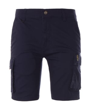These cargo shorts from Luke 1977 combine comfort and style. Crafted from a pure stretch cotton cut to knee length. Featuring spacious utility pockets, twin slit pockets and a singular rear button pocket. A key chain integration loop sits at the zip button fly waist. Finished with the iconic Luke lion embroidered at the left leg. Regular Fit, Pure Cotton Composition, Twin Utility Pockets, Twin Slip Pockets, Zip Button Fly, Key Chain Integration Loop, Belt Loops, Luke 1977 Branding. Style & Fit: Regular Fit, Fits True to Size. Composition & Care: 100% Cotton, Machine Wash.