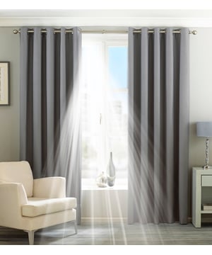 Whether you prefer a bright and cheery room or a more natural atmosphere the Eclipse curtains have a shade for you. These effective blackout curtains have a 3-pass blackout lining to ensure you have the best sleep of your life. The Eclipse curtain is an energy efficient choice as they are temperature controlled making your room cool in summer and warm in winter. With stainless steel eyelet holes the Eclipse curtains are easy to hang and only require a curtain pole for installation. They are surprisingly easy to clean as they are machine washable making them perfect for a household with children or pets.