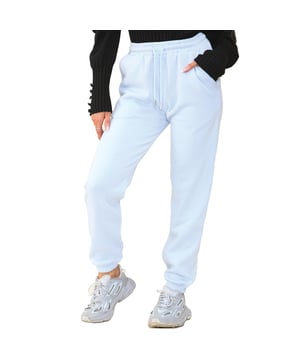 Kruze Womens Relaxed Fit Joggers With Brushed Back Inner Fleece Lining For More Comfort. Featuring 2 Side Slash Pockets, Cuffed Leg Design And Elasticated Waist With Drawstrings. Suitable For Casual Wear.