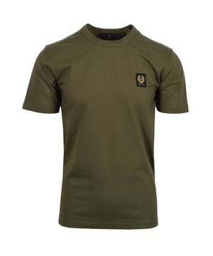 Belstaff Short Sleeved T-Shirt True Olive
This is the essential crew neck t-shirt from Belstaff. made from 100% cotton, featuring a crew neck, regular fit and the distinctive Belstaff badge to the chest. Ideal for wearing as is on a hot day or as a layer when things cool off.

100% Cotton
Crew Neck
Badge Logo to the chest
Style - 71140305