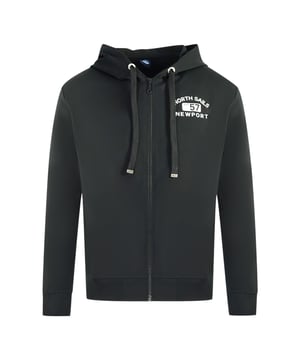 North Sails Logo Black Zip Sweater Jacket. North Sails Logo Zip Sweater Jacket. Elasticated Cuffs, Neck and Waist, Zip Closure, Printed Branding On Left Chest. 80% Cotton, 20% Polyester Sweatshirt, Two Front Pockets, Branded Badge On Left Shoulder. Regular Fit, Fits True To Size. Style Code: 9022990999
