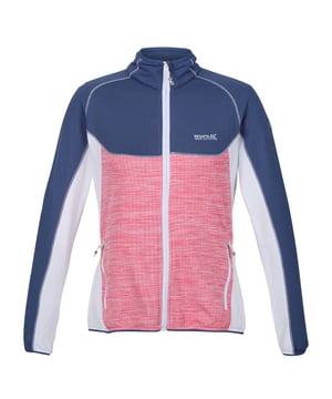 96% Recycled Polyester, 4% Elastane. Fabric: Fleece Backed. Design: Contrast Detail, Logo, Textured. 180gsm. Fabric Technology: Moisture Wicking, Stretch. Badge. Neckline: High-Neck, Stretch Binding. Sleeve-Type: Long-Sleeved. Cuff: Stretch Binding. Pockets: 2 Side Pockets, Zip. Fastening: Full Zip. Hem: Stretch Binding. Sustainability: Made from Recycled Materials. 8 UK: 32 in. 10 UK: 34 in. 12 UK: 36 in. 14 UK: 38 in. 20 UK: 45 in. 18 UK: 43 in. 16 UK: 40 in.