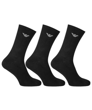 Emporio Armani Men's Crew Socks
Style Code: CC300
77% Cotton, 21% Polyamide, 2% Elastane
Made In Turkey
Regular Fit
3 Pairs
Lightweight Knit
Brand Logo
Ribbed Elastic Cuffs
Stretchable
Solid Colour
Machine Wash Warm