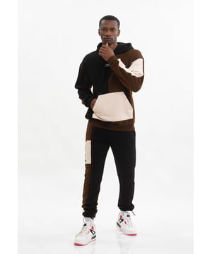 Tom Barron Heren trainingspak in oversized driekleur