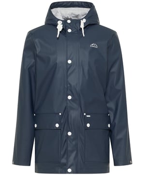 Die sportliche Regenjacke von ICEBOUND liefert auch bei schlechtem Wetter volle Outdoor-Performance. Grund dafür ist das beschichtete Material mit komplett versiegelten Nähten, was die Jacken wind- und wasserdicht macht. Die sportliche, etwas längere Form und die breite Kapuze mit Tunnelzug und Kordel bieten zusätzlichen Regenschutz. Auch die Druckknopfleiste über dem Reißverschluss sowie die geräumigen Pattentaschen optimieren die Jacke in puncto Wetterfestigkeit. Ein angenehmes Tragegefühl erzeugt das weiche Jersey-Innenfutter. Der labeltypische Eisberg auf der Brust steht sinnbildlich für funktionales Outdoor-Design.  Regenjacke