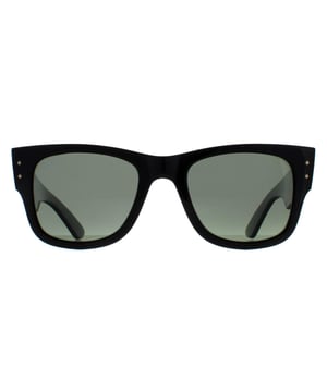 Las gafas de sol Ray-Ban Square Unisex Pulidas Negro Verde Polarizadas RB0840S Mega Wayfarer están fabricadas con precisión y estilo. Estas gafas de sol tienen una montura atrevida y de gran tamaño que irradia confianza y sofisticación. Las líneas limpias y la silueta llamativa ofrecen un diseño progresivo y una protección UV excepcional, manteniendo sus ojos protegidos al tiempo que hace una declaración de moda audaz.