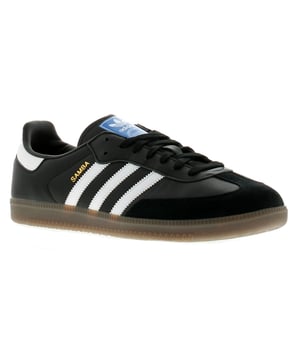 <Ul><Li>Adidas Originals Samba Og Herren Sneaker in Schwarz/Weiß</Li><Li>Herren Sneaker aus Leder mit Wildleder- und Goldfolien-Details. Schnürverschluss mit synthetischem Lederfutter und einer Gummigummisohle.</Li><Li>Leder-Obermaterial</Li><Li>Hergestellt aus synthetischen Materialien</Li><Li>Synthetische Sohle</Li><Li>Herren Sports Casual Fashion Schnürschuh im eleganten flachen Design</Li></Ul>