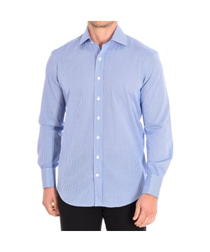 Camisa de manga larga Café Coton.
Color Azul-micro cuadros
Cuello de solapa.
Cierre de botones en el frontal.
Puños para gemelos.
Costuras vistas a tono.

Composición:  100% Algodón

Lavar máximo a 40ºC.
- Planchar a media temperatura, máx. 100ºC.
- Permite usar secadora.
- No usar lejía.
- No admite el  lavado en seco.