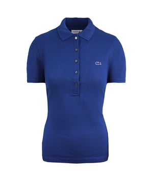 Lacoste Slim Fit Korte Mouwen Dames Blauw Poloshirt PF7845 CC3