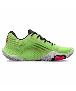 El nuevo Under Armour Spawn 4 es ligero, transpirable y resistente en cualquier superficie, ya sea parquet o asfalto. La parte superior de la malla técnica garantiza un ajuste seguro y la máxima transpirabilidad.

- El refuerzo lateral contiene el pie.
- La pliegue de Cell Perf X de células abiertas ofrece una comodidad óptima.
- amortiguación de longitud completa en la espuma micro G.
- Los favoritos de la suela redondeada cambian en la dirección.
