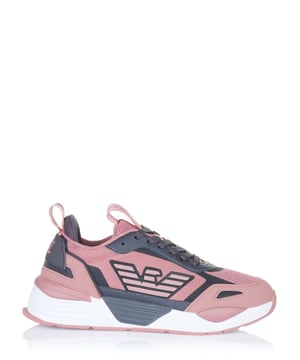 100% poliéster; zapatillas EA7 Emporio Armani;  Modelo: X8X070 XK165 N076;  Mano de obra de alta calidad;  Tapa ovalada;  Cordones clásicos;  Suela de goma antideslizante;  Detalles del logotipo EA7 Emporio Armani