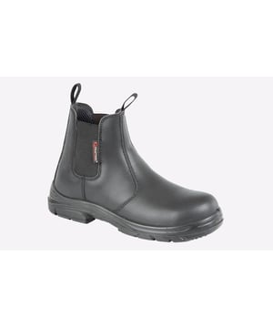 Grafters have created these Barstoe safety boots with a wide foot fitting and and with premium materials and support, fit for any workers everyday wear
- Leather upper
- Padded footbed
- Toe cap safety and steel midsole
- Extra wide fit
- Heel and tongue pull loop for easy on / off wear
- Durable rubber outsole
- Grafters branding