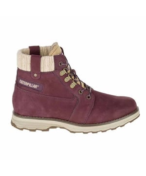Caterpillar Charli Lace-Up Purple Nubuck Leather Boots P308800