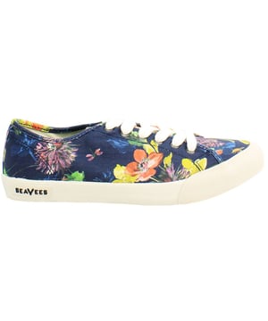 Seavees Monterey Trina Turk Schnürschuhe Blau Canvas Damen Plimsolls MONTEREY_TRINA_AF_NAVY