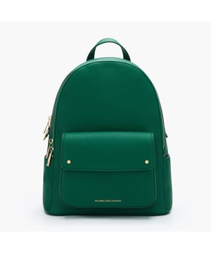 Elegant, classic and stylish - these qualities are combined in the backpack Alexandra in rich green from Victoria Hyde London. The golden details harmonize wonderfully with the dark green of the bag. The textured PU leather is completely free of animal components, but is in no way inferior to real leather in terms of appearance or quality. The backpack is handy, spacious and fashionable at the same time. 

Dimensions: L 26.5cm ×H 33cm×W 13cm
Width of the shoulder strap: 2.4cm
Material: PU leather
