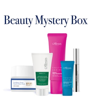 Unlock your best skin yet with the skinChemists Beauty Mystery Box! The best way to discover new beauty and skincare additions to your routine. Featuring 5 premium products worth over £200 for a fraction of the price. Each product is crafted with the finest ingredients to address skin concerns and help with the signs of ageing. Delivery visibly noticeable results, this makes the perfect gift for a friend, loved one or to spoil yourself! Please note mystery box will change monthly, order multiple boxes within the same month can lead to receiving the same items.